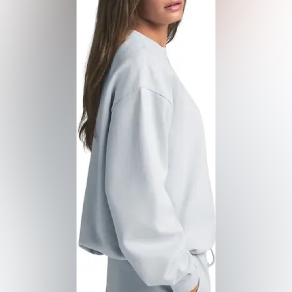 SKIMS Boyfriend Fleece Crewneck – Zen Blue – Size Medium – NWT - Picture 5 of 6